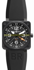 BR-01-93-GMT BELL & ROSS AVIATION BRAND NEW & AUTHENTIC AUTOMATIC MENS WATCH 845960024990