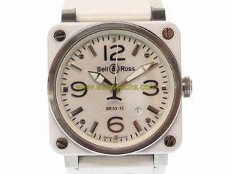 Authentic Bell & Ross Aviation Stainless BR03-92-SC Mens Watch 0385