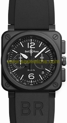 BR-03-94-BLACK-MATTE BRAND NEW AUTHENTIC BELL & ROSS AVIATION MENS WATCH SALE