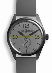 new Bell&Ross BR123-95-SC18039 Steel PVD COMMANDO $3200