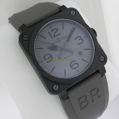 Bell & Ross Instrument Automatic Stainless Steel BR-03-92 CARBON Retail:$ 4,000 3700728813759