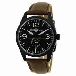 BELL & ROSS Black Carbon PVD Original BR 123 Brand NEW