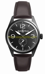 BELL & ROSS Vintage BR 123 Original Carbon Authentic- Box, Papers & MFG Warranty