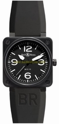 BR-01-92-CARBON BELL & ROSS AVIATION BRAND NEW & AUTHENTIC MENS WATCH