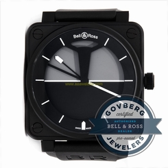 Bell & Ross BR01 Horizon Black PVD Automatic Strap Watch BR0192-Horizon