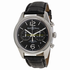 Bell and Ross Mens Vintage Officer Automatic Swiss Made Watch BRG126-BL-ST/SCR 845960025034