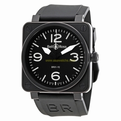 Bell and Ross Black Dial Stainless Steel Mens Watch BR0192-BL-CA 845960024129