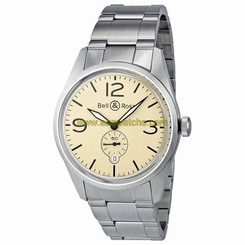 Bell and Ross Original Automatic Beige Dial Mens Watch BR123-BEI-ST-SS