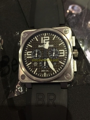 BELL & ROSS BR01-94 Titanium Ultralight Authentic Box, Papers extrap straps