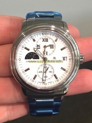 Blancpain Leman Dual Time Stainless Steel/White Dial