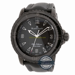 Blancpain Fifty Fathoms 5015-11C30-52A Auto 45mm PVD Steel Mens Strap Watch