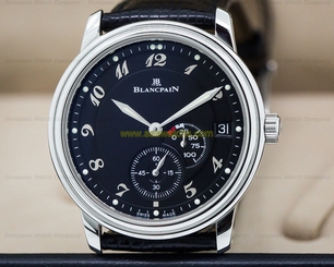 Blancpain 1106-1130-55 11061130 1106 Power Reserve Ultra Slim SS Black Dial