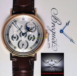 Breguet Perpetual Calendar 18k Rose Gold Mens Watch Box/Papers 5327