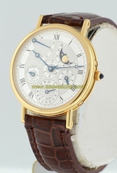 Breguet Classique Perpetual Calendar Moonphase RARE 18k Yellow Gold gent's watch