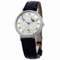 BREGUET 18K White Gold Classique Moonphase Power Reserve 3130 BB Box Warranty