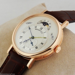 BREGUET Classique Day Date Moonphase 18kt Rose Gold 7337br/1e/9v6 Ret: $39,400
