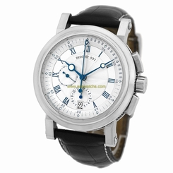 BREGUET 18K White Gold 42mm Marine Chronograph Flyback 5827 BB Box Warranty