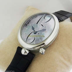 BREGUET Reine de Naples MOP Blue Dial SS AUTO B&P 8967ST/V8/986 Ret: $15,500