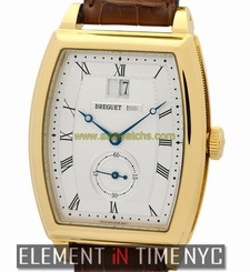 Breguet Heritage Big Date 18k Yellow Gold Silver Dial 34mm 5480ba/12/996 B+P