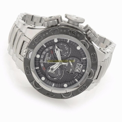 INVICTA MENS 50MM SUBAQUA NOMA V BLACK GREY STAINLESS STEEL BRACELET WATCH 17628
