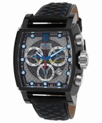 Invicta 22378BWB Men's Jason Taylor Ltd Ed Chrono Blk Leather Grey &