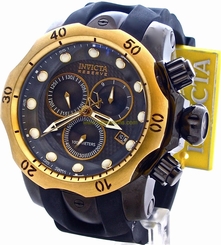 INVICTA MENS RESERVE VENOM 18kt GOLD CHRONO 1000M DIVER $1995 16154