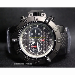 Invicta Subaqua Noma III Chrono Quartz Black Carbon Fiber Dial SS Mens Watch