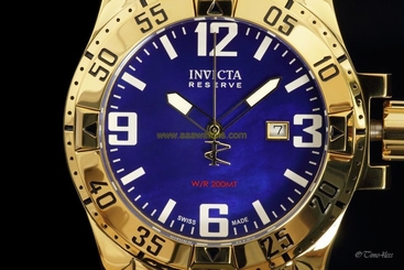 Invicta Reserve Excursion Swiss Quartz MOP Dial Gold-Tone Bracelet Watch 80600