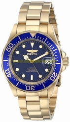 Invicta Men's 8930 Pro Diver Analog Automatic 18k Gold Ion-Plated SS Watch 843836089302