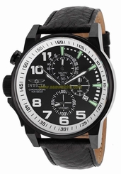 Invicta 46mm I Force 14476 Lefty Chronograph Leather Strap Watch,Mop New