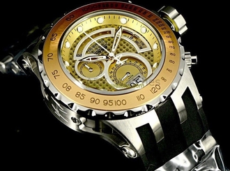 Invicta Men's Subaqua Chrono 500m Stainless Steel Black Polyurethane Watch 18551