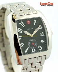 Michele Urban MW02M00A0002 Stainless Steel Black Dial Swiss Quartz Women's Watch