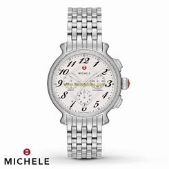 MICHELE FLUETTE DIAMOND MWW24A000001 WOMENS STAINLESS STEEL WATCH $1695. RETAIL