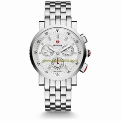MICHELE WOMEN'S STEEL BRACELET & CASE SWISS QUARTZ WATCH MWW01N000003