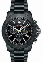 Movado 2600119 New Men's Swiss Chronograph Series 800 Black PVD-Finish Watch 845960046657