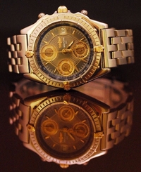 Breitling Automatic Chronograph Watch B13050.1 Stainless Steel/Gold Filled