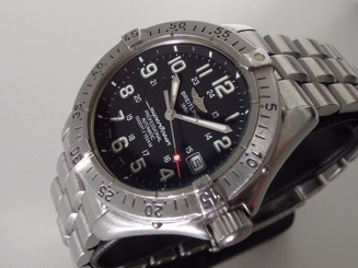 Breitling SuperOcean Automatic Divers Watch A17045 Low Serial, Complete Bracelet