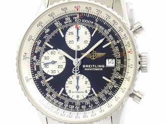 Polished BREITLING Old Navitimer Steel Automatic Mens Watch A13022 (BF109459)