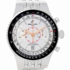 Breitling Montbrillant Legende Silver Dial Steel Mens Watch A23340
