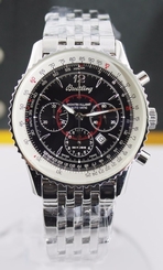 AUTHENTIC BREITLING MONTBRILLANT A4133012 B408 BLACK DIAL AUTOMATIC MEN'S WATCH
