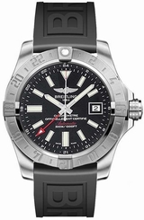 Breitling Avenger II GMT 43mm Steel/Rubber Men's Watch A3239011/BC35-152S