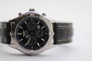 Breitling Stainless Steel Shadow Flyback Chronograph Automatic Mens Watch A35312