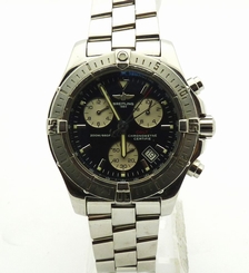 BREITLING A73380 COLT CHRONO 41MM CASE BLACK DIAL MENS WATCH