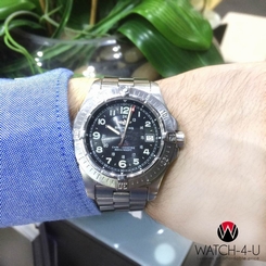 Breitling Colt SuperQuartz A74380 Black 41mm Dial Stainless-Steel Men's Watch 717449273734