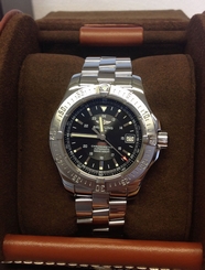 Breitling Colt Automatic A17380 Black Dial - Box & Service Paperwork - 2008