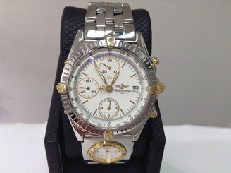 BREITLING Ref. B13050 CHRONOMAT UTC 18K Y/Gold & S/Steel 40mm Automatic! SUPERB!