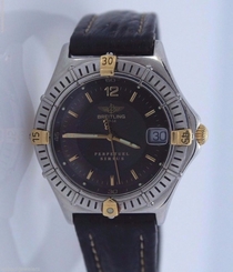Lady Breitling Perpetuel Sirius 18K Yellow Gold Stainless Steel Watch