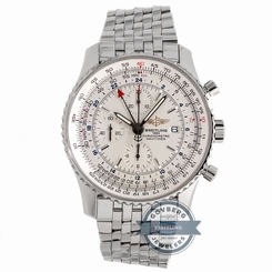 Breitling Navitimer World A2432212/G571 Auto 46mm Steel Mens Watch Date Chrono 845960002325
