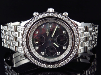 Custom Mens Breitling Chronomat Aeromarine 41 MM Genuine Diamond Watch 9.5 Ct