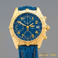 BREITLING CHRONOMAT K 13048 VITESSE CHRONOGRAPH 18K GOLD PAPERS & BOX